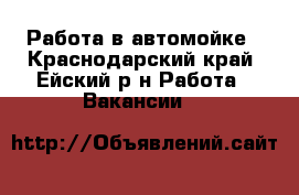 Работа в автомойке - Краснодарский край, Ейский р-н Работа » Вакансии   